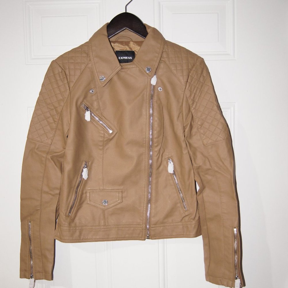 Express Faux Leather Moto Jacket